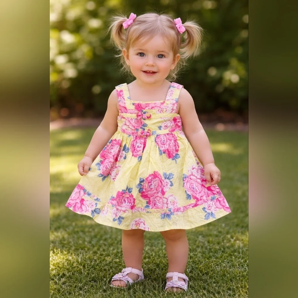 The Children's Place Yellow Floral Dress